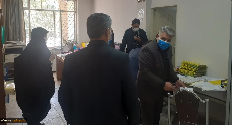 بازدید مسئولان دفتر نظارت و ارزیابی دانشگاه فرهنگیان از پردیس شهید چمران 8
