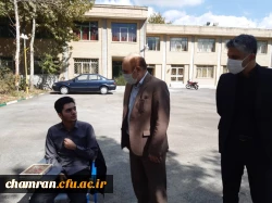 بازدید دکتر بلاغی از فرایند مصاحبه داوطلبان شغل معلمی در پردیس شهید چمران 3