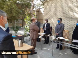 بازدید دکتر بلاغی از فرایند مصاحبه داوطلبان شغل معلمی در پردیس شهید چمران 5