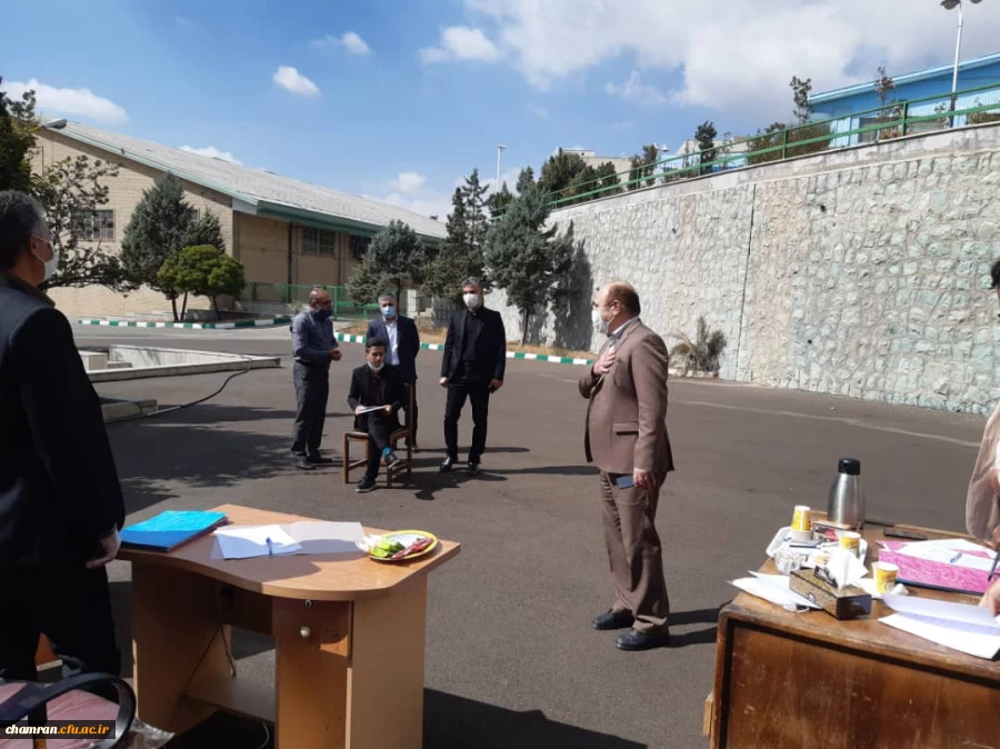بازدید دکتر بلاغی از فرایند مصاحبه داوطلبان شغل معلمی در پردیس شهید چمران 6