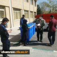 اجرای طرح کاهش پسماند و تفکیک زباله از مبدا در پردیس شهید چمران 5