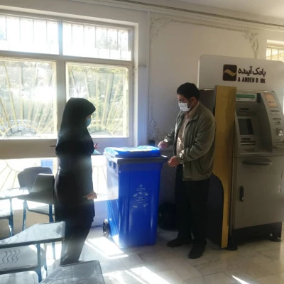 اجرای طرح کاهش پسماند و تفکیک زباله از مبدا در پردیس شهید چمران 6