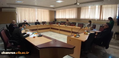 جلسه هماهنگی برای تدفین شهدای گمنام در پردیس شهید چمران
