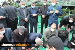 آیین تشییع و تدفین پیکر پاک شهید گمنام در پردیس شهید چمران به روایت تصویر
 3