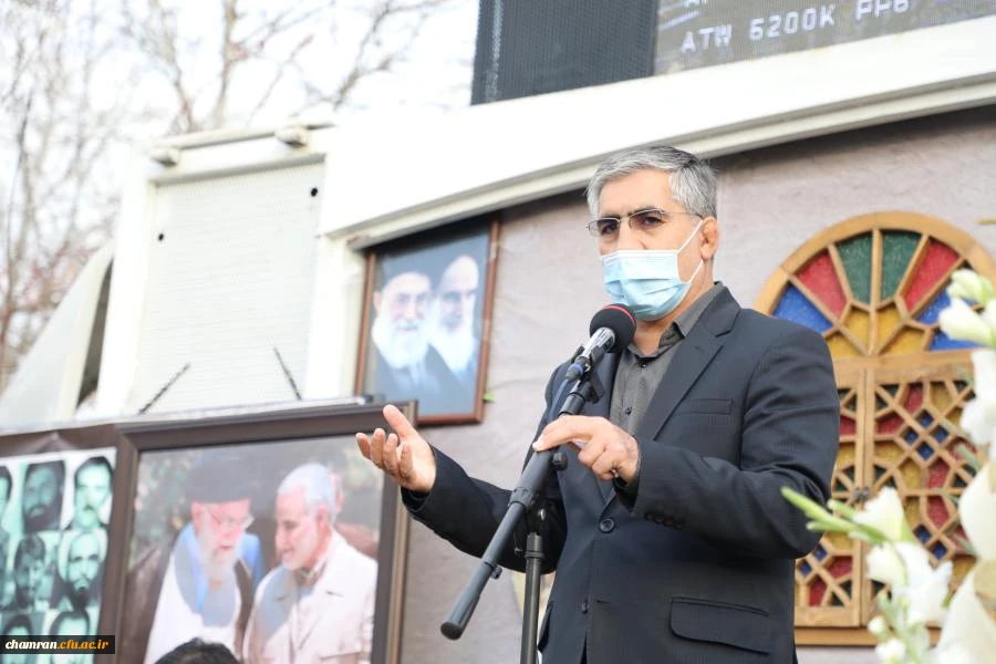 آیین تشییع و تدفین پیکر پاک شهید گمنام در پردیس شهید چمران به روایت تصویر 23