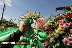 تشییع و به خاک سپاری شهید گمنام در پردیس شهید چمران 8