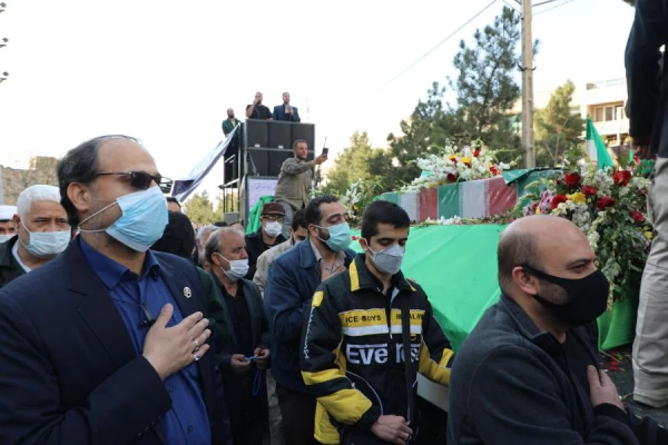 تشییع و به خاک سپاری شهید گمنام در پردیس شهید چمران 16