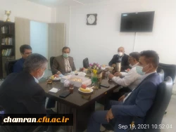 تکریم از دکتر پیریایی در پردیس شهید چمران 3