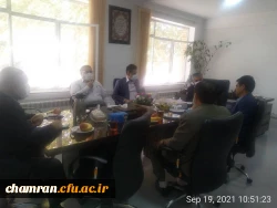 تکریم از دکتر پیریایی در پردیس شهید چمران 5