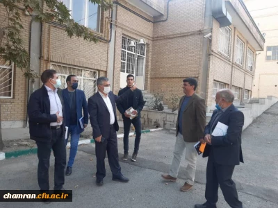 حضور و بازدید میدانی پروفسور محمدی و هیئت همراه از پردیس شهید چمران