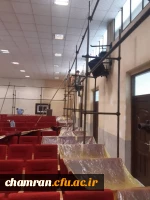 ادامه انجام پروژه های عمرانی در پردیس شهید چمران 5