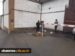 ادامه انجام پروژه های عمرانی در پردیس شهید چمران 7