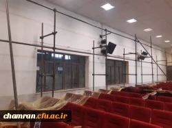انجام پروژه بهسازی سالن همایش بررسی شهید چمران 4