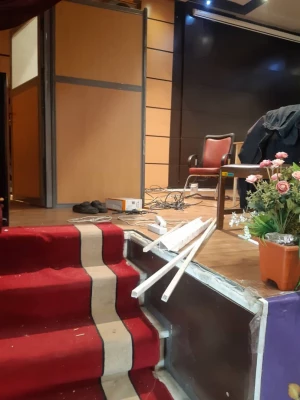 انجام پروژه بهسازی سالن همایش پردیس شهید چمران 3