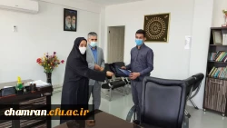 تقدیر از دانشجوی فعال در حوزه سلامت و دانشجویی 3