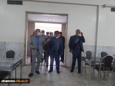 بازدید مسئولان دانشگاه فرهنگیان از پروژه های عمرانی پردیس شهید چمران