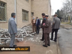 بازدید مسئولان دانشگاه فرهنگیان از پروژه های عمرانی پردیس شهید چمران 6