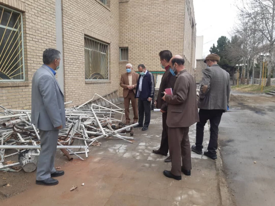 بازدید مسئولان دانشگاه فرهنگیان از پروژه های عمرانی پردیس شهید چمران 6