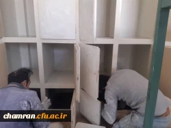 انجام پروژه بهسازی کمدها و درها و رنگ آمیزی سراهای دانشجویی 2