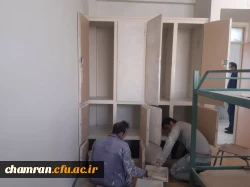 انجام پروژه بهسازی کمدها و درها و رنگ آمیزی سراهای دانشجویی 6