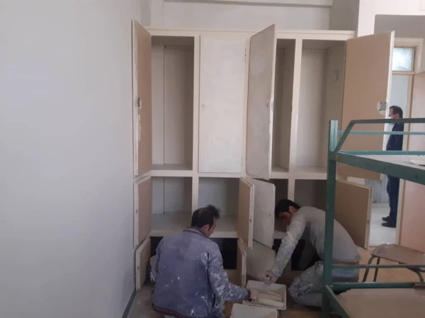 انجام پروژه بهسازی کمدها و درها و رنگ آمیزی سراهای دانشجویی 6