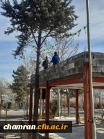 گزارش تصویری از آماده سازی یادمان مقبره شهید گمنام در پردیس شهید چمران 2