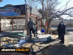 گزارش تصویری از آماده سازی یادمان مقبره شهید گمنام در پردیس شهید چمران 3
