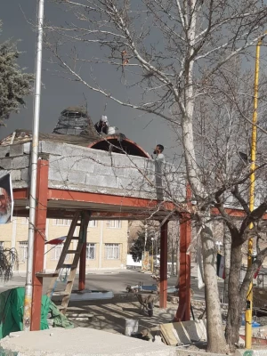 گزارش تصویری از آماده سازی یادمان مقبره شهید گمنام در پردیس شهید چمران 4