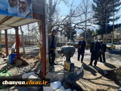 گزارش تصویری از آماده سازی یادمان مقبره شهید گمنام در پردیس شهید چمران 5