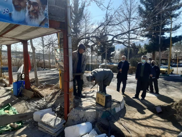 گزارش تصویری از آماده سازی یادمان مقبره شهید گمنام در پردیس شهید چمران 5