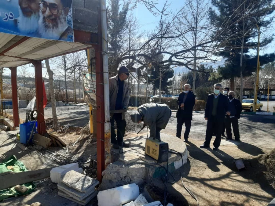 گزارش تصویری از آماده سازی یادمان مقبره شهید گمنام در پردیس شهید چمران 5