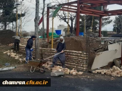 گزارش تصویری از آماده سازی یادمان مقبره شهید گمنام در پردیس شهید چمران 6