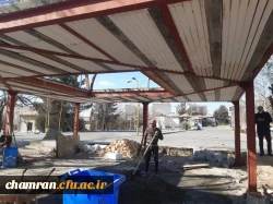 گزارش تصویری از آماده سازی یادمان مقبره شهید گمنام در پردیس شهید چمران 7