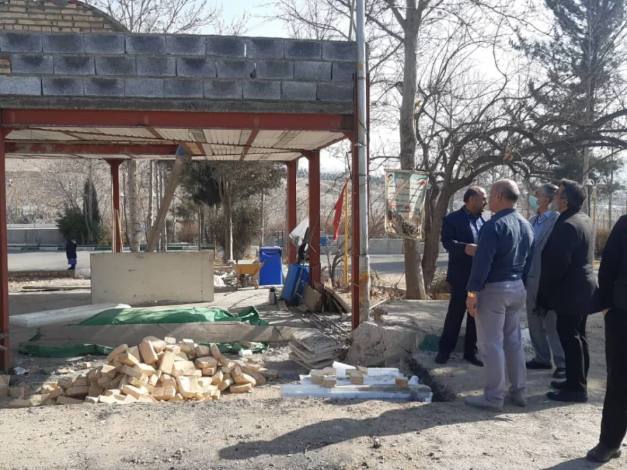 گزارش تصویری از آماده سازی یادمان مقبره شهید گمنام در پردیس شهید چمران 8