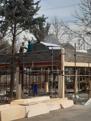 گزارش تصویری از آماده سازی یادمان مقبره شهید گمنام در پردیس شهید چمران 11