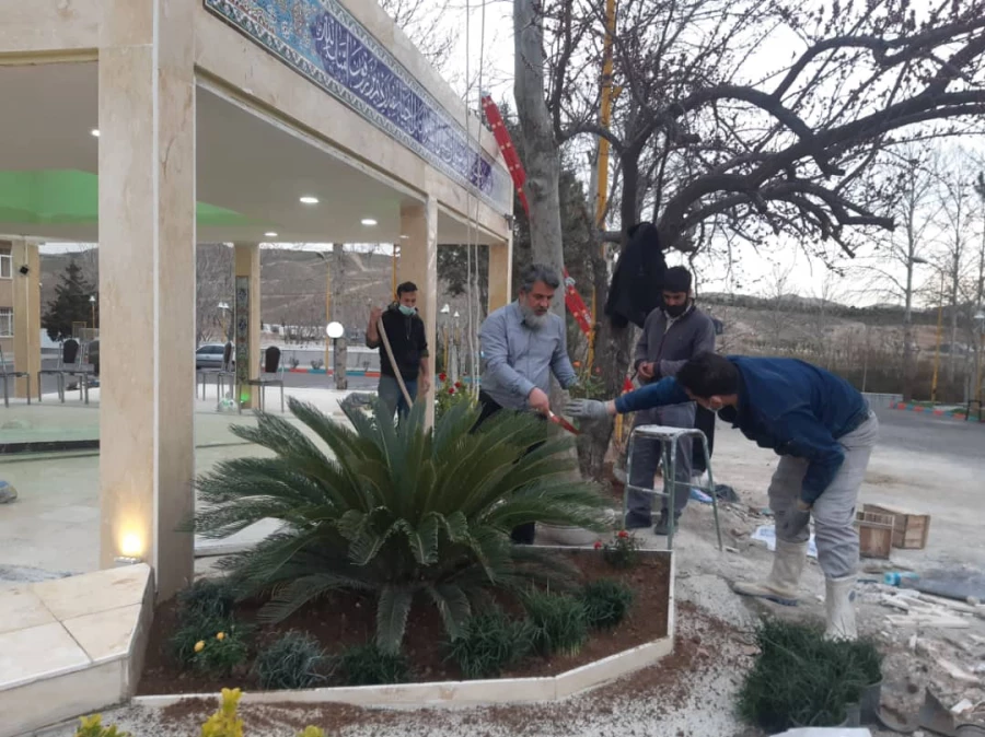 گزارش تصویری از ساخت یادمان مقبره شهید گمنام در پردیس شهید چمران 2