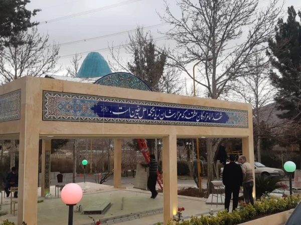 گزارش تصویری از ساخت یادمان مقبره شهید گمنام در پردیس شهید چمران 4