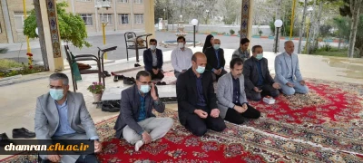 مراسم قرائت زیارت عاشورا در پردیس شهید چمران