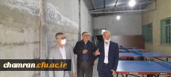 بازدید هیئت رئیسه پردیس شهید چمران از قسمتهای مختلف پردیس 8