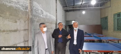 بازدید هیئت رئیسه پردیس شهید چمران از قسمتهای مختلف پردیس