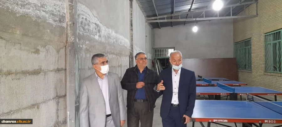 بازدید هیئت رئیسه پردیس شهید چمران از قسمتهای مختلف پردیس 8