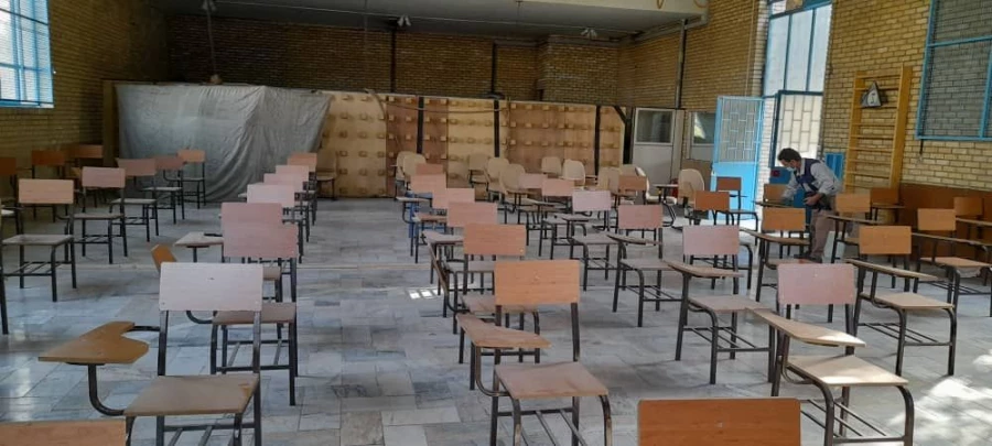 آماده سازی پردیس شهید چمران برای برگزاری امتحانات حضوری پایان نیمسال تحصیلی 7