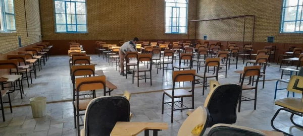 آماده سازی پردیس شهید چمران برای برگزاری امتحانات حضوری پایان نیمسال تحصیلی 8