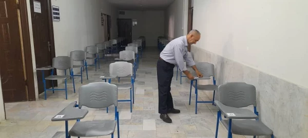 آماده سازی پردیس شهید چمران برای برگزاری امتحانات حضوری پایان نیمسال تحصیلی 10