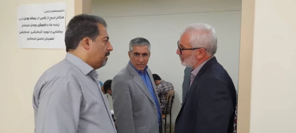 بازدید سرپرست پردیس شهید چمران از برگزاری امتحانات در مراکز شهدای مکه و شهید بهشتی 7
