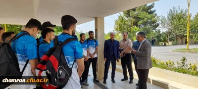 بدرقه کاروان دانشجویان دانشگاه  فرهنگیان _ پردیس شهید چمران برای اعزام به پنجمین المپیاد مسابقات ورزش های همگانی دانشگاه ها و موسسات آموزش عالی کشور