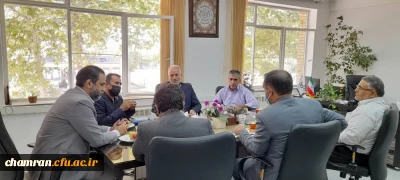 برگزاری نشست مسئولان مجموعه ورزشی  و دانشگاه فرهنگیان  پردیس شهید چمران