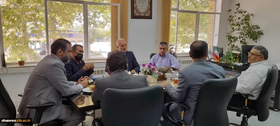 برگزاری نشست مسئولان مجموعه ورزشی  و دانشگاه فرهنگیان  پردیس شهید چمران 5