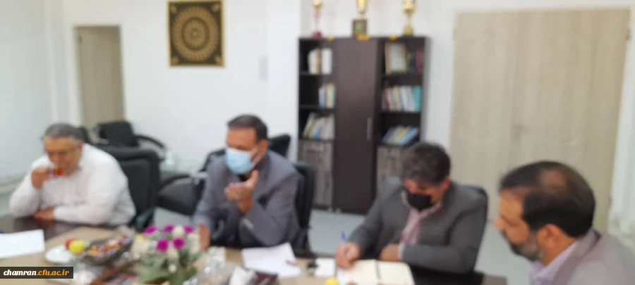 برگزاری نشست مسئولان مجموعه ورزشی  و دانشگاه فرهنگیان  پردیس شهید چمران 7
