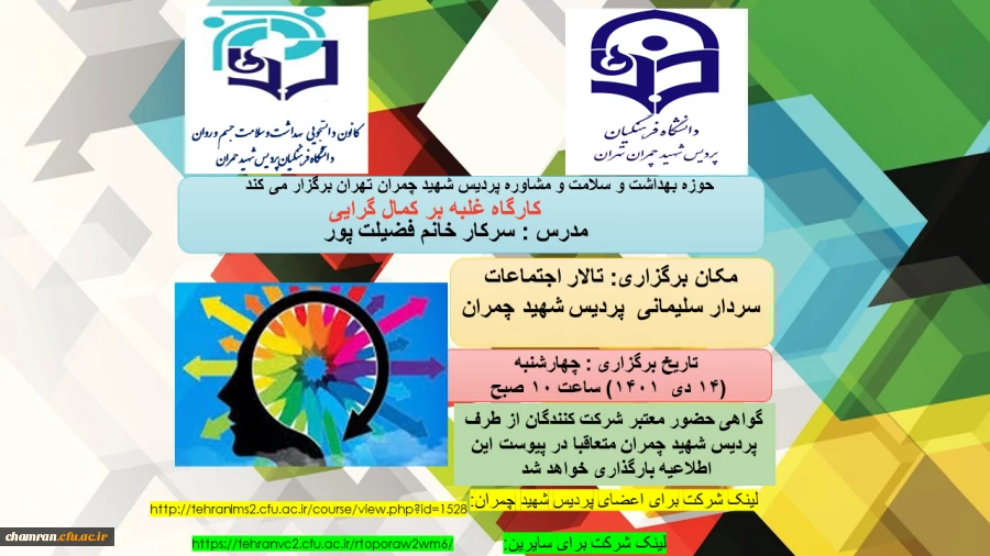 کارگاه غلبه بر کمال گرایی  2